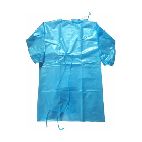 Blouse d’isolation – PP+ PE – Bleue – Carton de 5 sachets de 10pcs