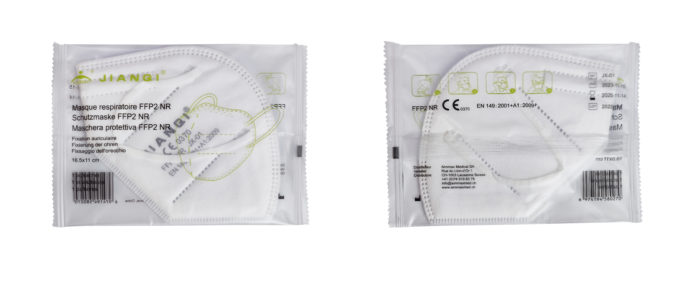 Masque respiratoire FFP2 NR – Carton de 40 Boîtes de 25 sachets – Image 3
