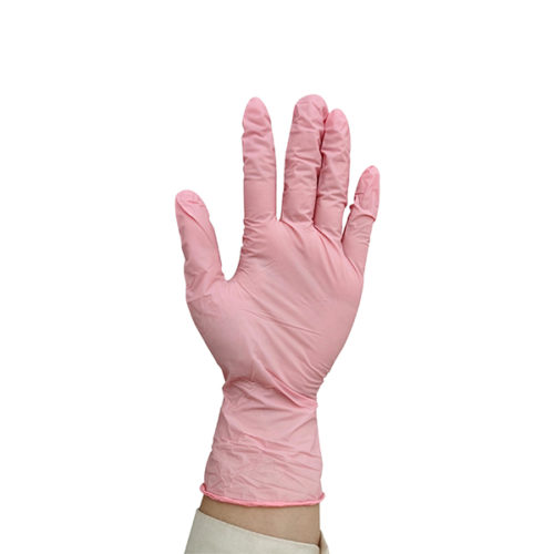 Gant Examen en Nitrile Non Stérile Rose – Carton de 10 Boîte de 100 pcs